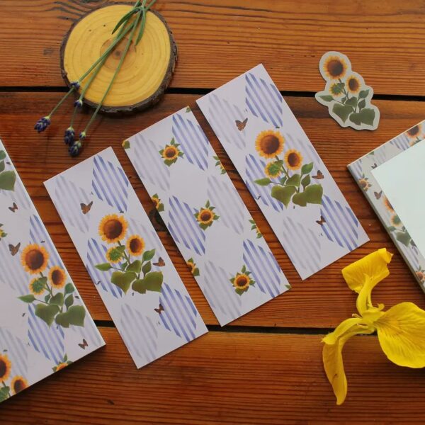 Striking Sunflower Bookmark